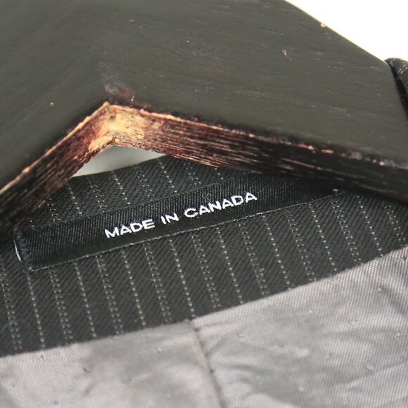 Calvin Klein Men's Dark Grey Pinstripe Blazer Suit Size 42L - Picture 6 of 10